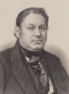 Portrett av pianist og komponist Amédée Méreaux 1802-1874.