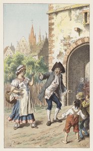 I Paris er det en dame (farge litho) av Frederic Theodore (after) Lix