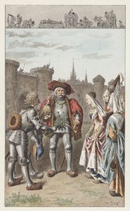 Det var Anne av Bretagne (farge litho) av Frederic Theodore (after) Lix