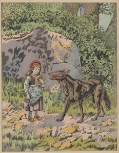 Le Petit Chaperon Rouge, Rødhette (litho-farge)
