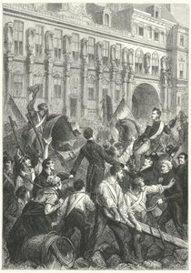 Louis Philippe, hertugen av Orleans, på vei til Hotel de Ville, Paris av Frederic Theodore (after) Lix