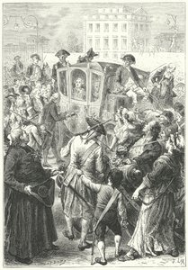 Louis XVI brakt til Paris etter at mobben angrep Versailles-palasset