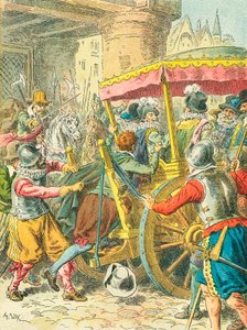 Attentatet på kong Henry IV av Frankrike av Frederic Theodore Lix