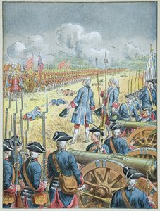 Slaget ved Fontenoy 11. mai av Frederic Theodore Lix