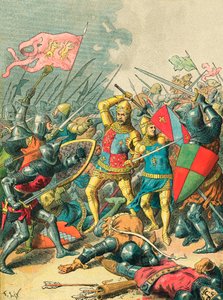 Kong John i slaget ved Poitiers av Frederic Theodore Lix