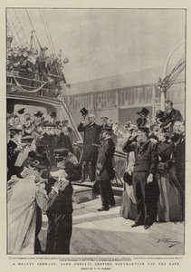 En hjertelig avvisning, Lord Roberts forlater Southampton til Kapp av Frederic de Haenen