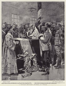 En russisk militær begravelse i Peking av Frederic de Haenen
