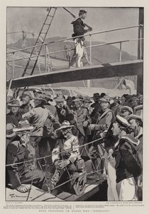 Boerfanger om bord på H M S Penelope av Frederic de Haenen