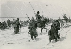 Konvoi av fanger til fots av Frederic de Haenen