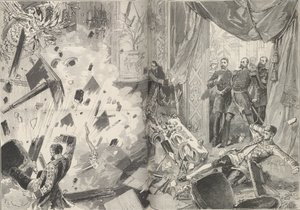 Keiser Alexander II etter eksplosjonen, kvelden 17. februar 1880. av Frederic de Haenen