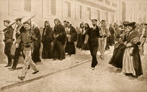 Nonner under republikansk beskyttelse under revolusjonen i 1910 i Portugal av Frederic de Haenen