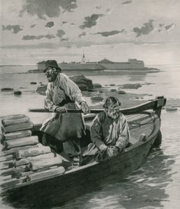 Slottsfestningen, ved Ladogasjøen av Frederic de Haenen
