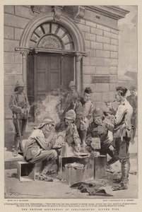Den britiske okkupasjonen av Johannesburg, middagstid av Frederic de Haenen