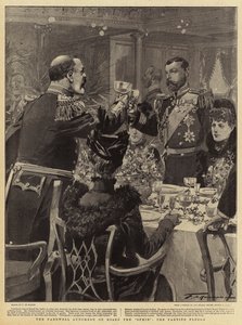 Avskjedslunsj om bord på Ophir the Parting Pledge av Frederic de Haenen