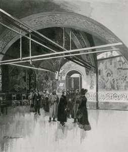 The Small Golden Palata, eller Tsaritsas Hall, i Kreml av Frederic de Haenen