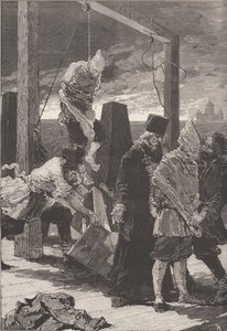 Henrettelsen av Alexander Kvyatkovsky og Andrey Presnyakov 16. november 1880. av Frederic de Haenen