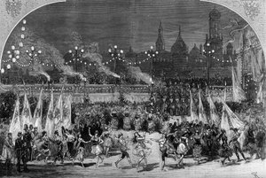 Theatrical representation: “” Michel Strogoff”” by Jules Verne (1828-1905) and Adolphe d