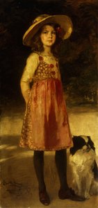 Portrett av kunstnerens datter, Hilde, 1913