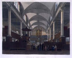 Interiør i Christ Church, fra 
