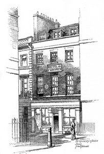 Thomas de Quincey-huset, Soho, London, 1912