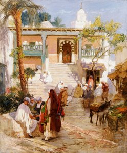 Ved souken, av Frederick Arthur Bridgman