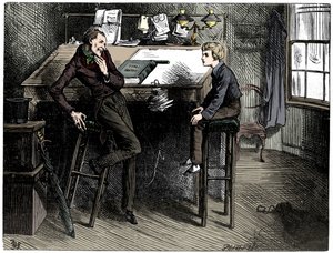 David Copperfield og Uriah Heep, 1912. av Frederick Barnard