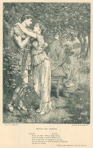 Illustrasjon for Troilus og Cressida av Frederick Barnard