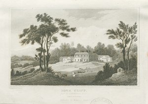 Burton-upon-Trent - Dove Cliff: gravering, nd [c 1830] (trykk) av Frederick Calvert