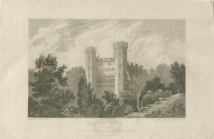 Castle Church - Stafford Castle: gravering, nd [1830] (trykk) av Frederick Calvert