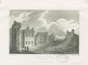 Dudley Castle - The Keep: stålgravering, nd [1800-tallet] (trykk) av Frederick Calvert