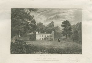 [Flott] Barr Hall: gravering, og [midten av 1800-tallet]