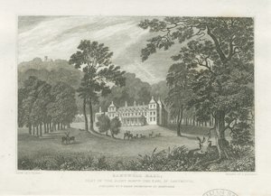 Sandwell Park - Hall: gravering, og [midten av 1800-tallet] (trykk) av Frederick Calvert