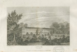 Stafford - Asylum: gravering, nd [c 1830] av Frederick Calvert