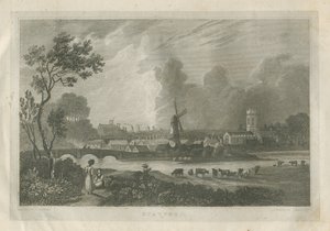 Stafford - South West View: gravering, nd [c 1830] av Frederick Calvert