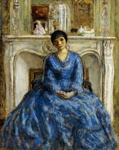 Den blå kjolen av Frederick Carl Frieseke