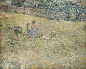 Kvinne og geit av Frederick Carl Frieseke