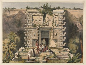 Gateway of the Great Theocallis, Uxmal av Frederick Catherwood