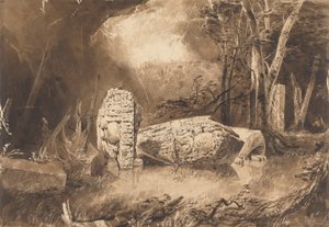 Maya Stela i Copan, Honduras