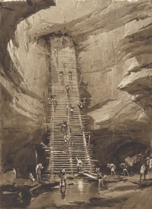 Vel på Bolonchen, Yucatan (penn, blekk, blyant og vask på papir) av Frederick Catherwood