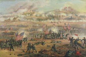 Slaget ved Fredericksburg 13. desember 1862 av Frederick Cavada