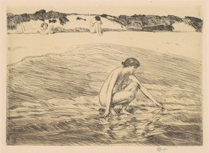 Hight Tide, Montauk, 1922. av Frederick Childe Hassam