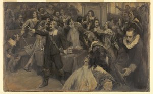 Scene i House of Parliament, 2. mars 1629