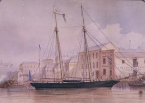 Circular Quay, ca. 1855 av Frederick Garling