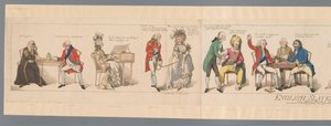 Tjue offentlige personer i ulike situasjoner Engelsk slaveri eller et bilde av tiden (tittel på objekt) av Frederick George Byron