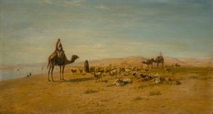 On the Banks of the Nile (olje på lerret) av Frederick Goodall