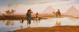 Overløp av Nilen, med pyramidene av Frederick Goodall