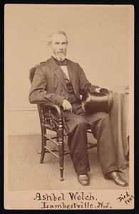 Portrett av Ashbel Welch 1809-1882, før 1882.