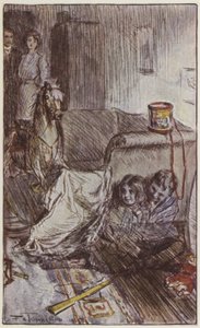 Illustrasjon for They av Rudyard Kipling (farge litho) av Frederick Henry Townsend