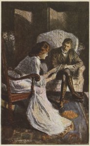 Illustrasjon for They av Rudyard Kipling (farge litho) av Frederick Henry Townsend