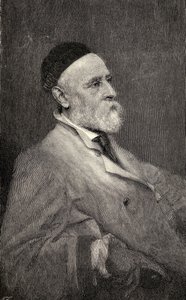 Portrett av George Frederick Watts, gravert av T. Johnson etter fotografiet av Hollyer, fra 